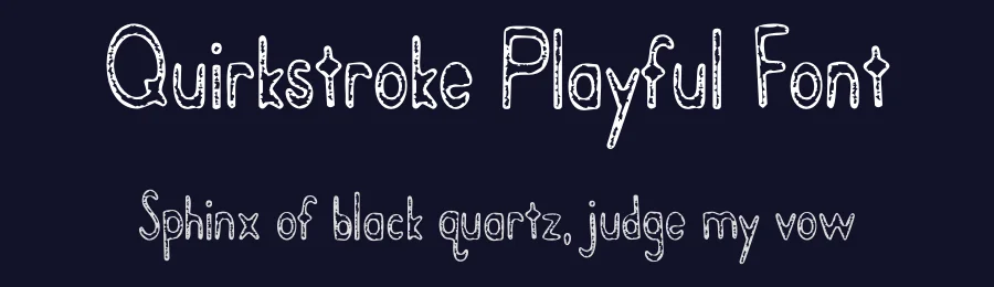 Quirkstroke Playful Font by HipFonts — Display Font — thumbnail 2
