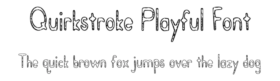 Quirkstroke Playful Font by HipFonts — Display Font