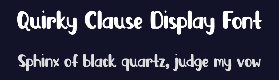 Quirky Clause Display Font by Nadiratype — Decorative Font — thumbnail 2