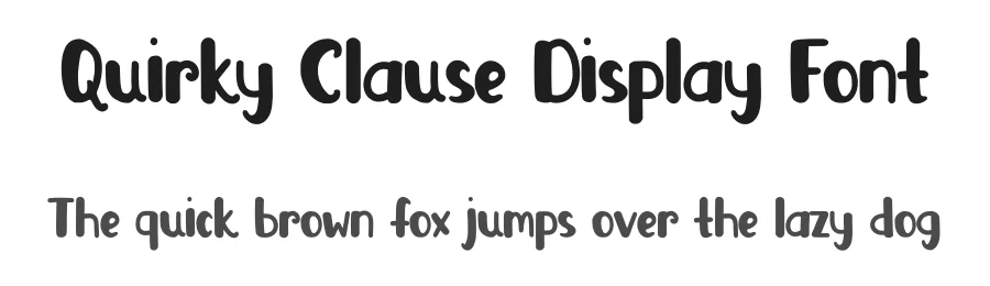 Quirky Clause Display Font by Nadiratype — Decorative Font