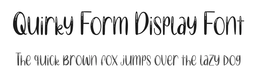 Quirky Form Display Font by Creatifontstudios — Script Handwritten Font