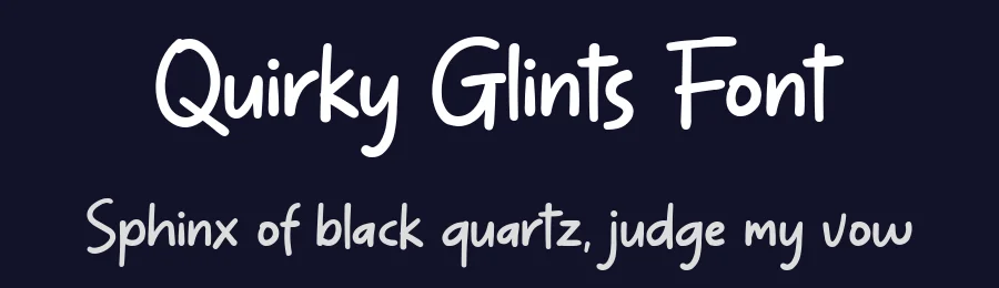Quirky Glints Font by syauqistudio — Display Font — thumbnail 2