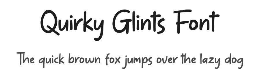 Quirky Glints Font by syauqistudio — Display Font