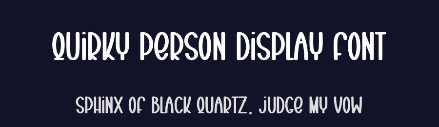 Quirky Person Display Font by creativeletter — Display Font — thumbnail 2