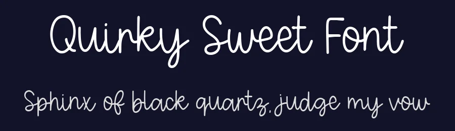 Quirky Sweet Font by Bellinghamtype Foundry — Script Handwritten Font — thumbnail 2