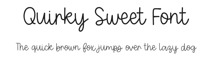 Quirky Sweet Font by Bellinghamtype Foundry — Script Handwritten Font