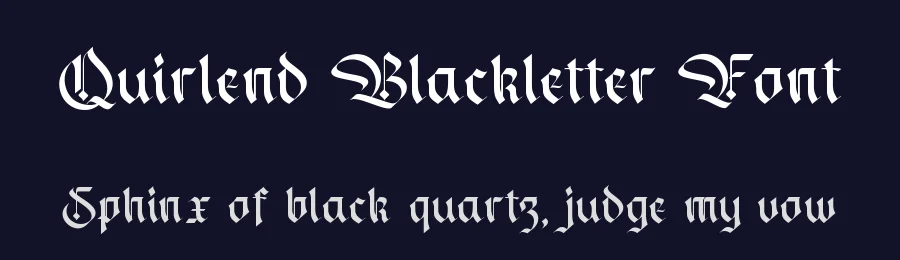Quirlend Blackletter Font by AZSType — Blackletter Font — thumbnail 2