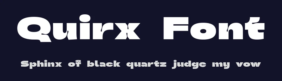 Quirx Font by Surplus Type Co — Sans Serif Font — thumbnail 2