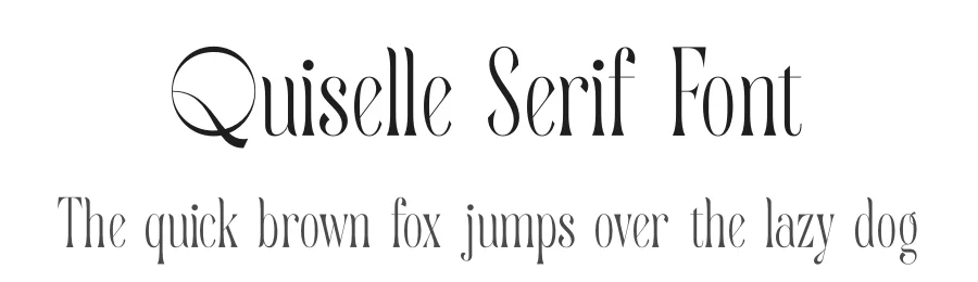 Quiselle Serif Font by timelesstype.co — Display Font