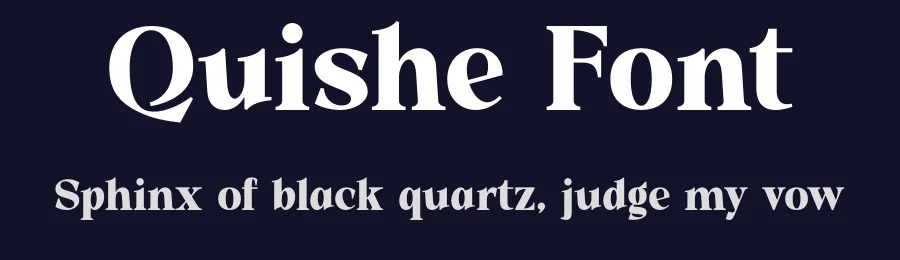 Quishe Font by MaikoHatta — Serif Font — thumbnail 2