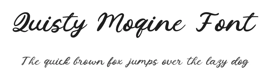 Quisty Moqine Font by enxyclo — Script Handwritten Font