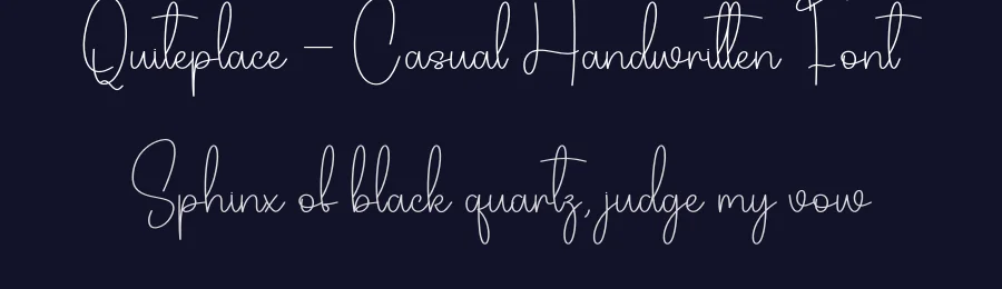 Quiteplace – Casual Handwritten Font by andikastudio — Script Handwritten Font — thumbnail 2