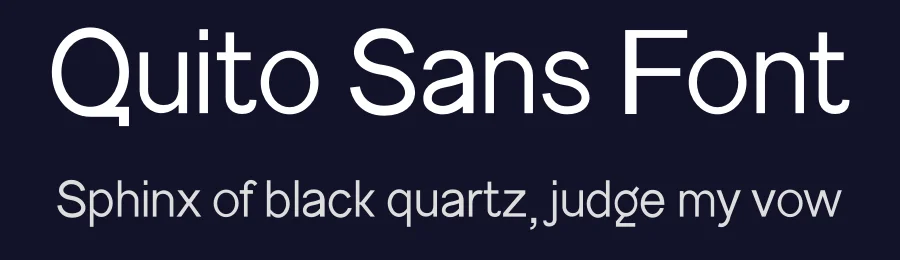 Quito Sans Font by firstype — Sans Serif Font — thumbnail 2