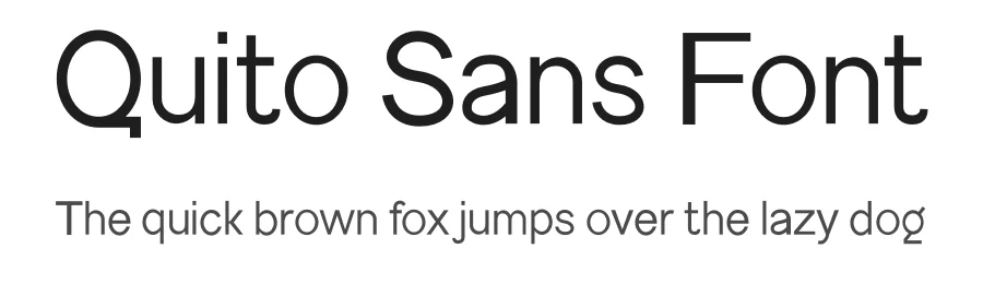 Quito Sans Font by firstype — Sans Serif Font