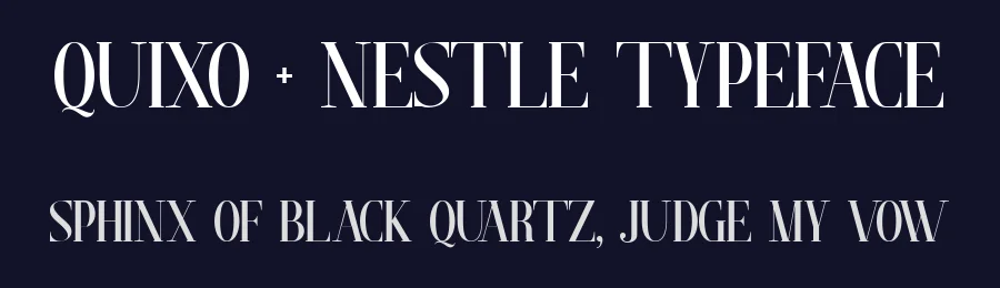 Quixo + Nestle Typeface by 178-MC — Serif Font — thumbnail 2