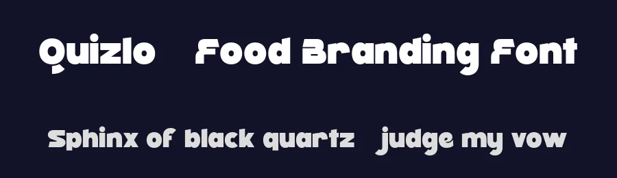 Quizlo – Food Branding Font by pandekastudio — Display Font — thumbnail 2