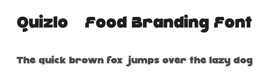 Quizlo – Food Branding Font by pandekastudio — Display Font