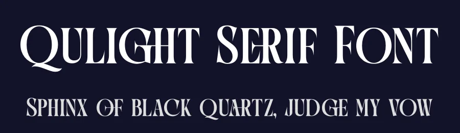 Qulight Serif Font by timelesstype.co — Display Font — thumbnail 2