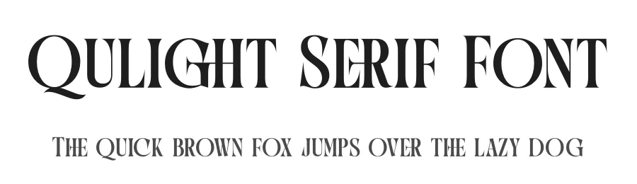 Qulight Serif Font by timelesstype.co — Display Font