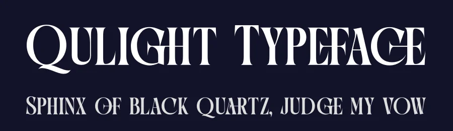 Qulight Typeface by timelesstype.co — Display Font — thumbnail 2