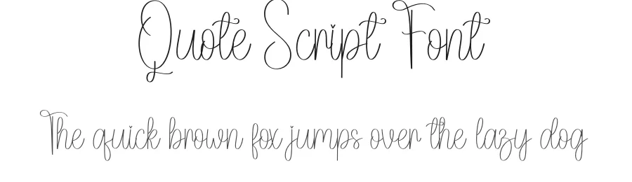 Quote Script Font by andikastudio — Script Handwritten Font