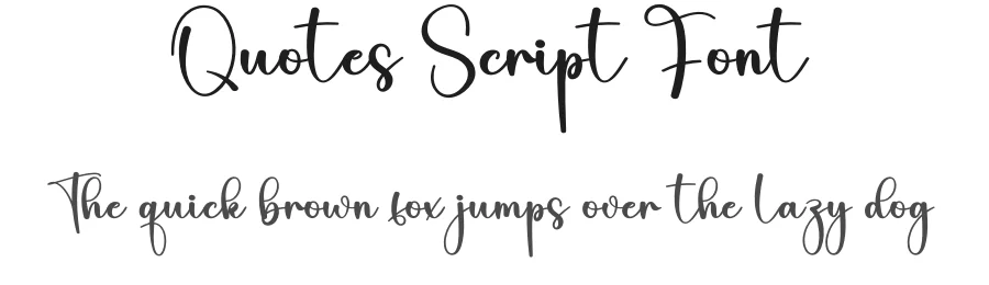 Quotes Script Font by creativeletter — Script Handwritten Font