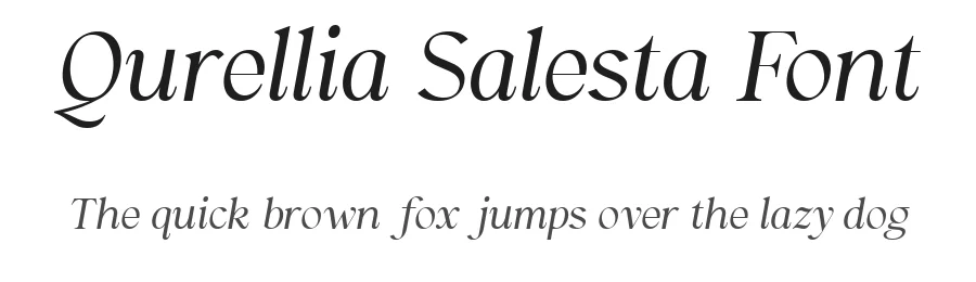 Qurellia Salesta Font by Say Studio — Script Handwritten Font