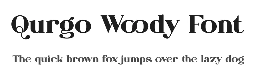 Qurgo Woody Font by Denustudios — Decorative Font