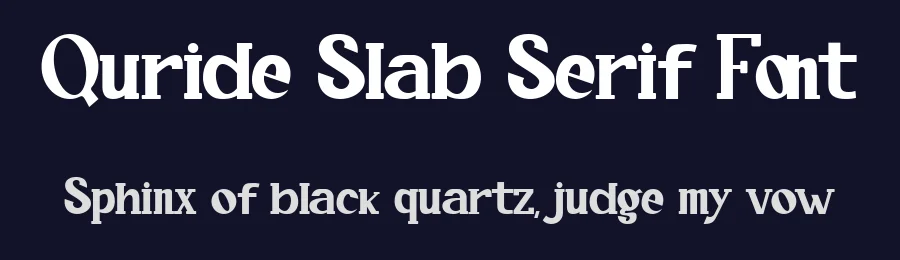 Quride Slab Serif Font by Arendxstudio — Slab Serif Font — thumbnail 2