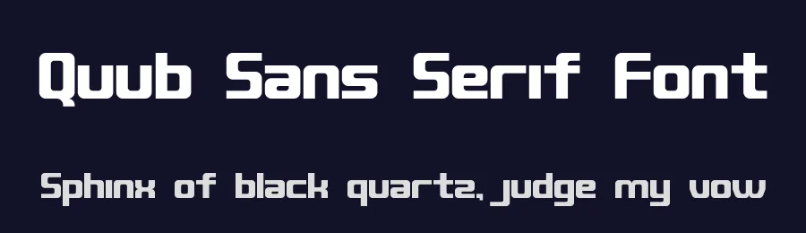 Quub Sans Serif Font by OneSevenPointFive — Sans Serif Font — thumbnail 2