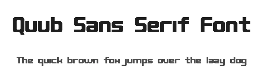 Quub Sans Serif Font by OneSevenPointFive — Sans Serif Font
