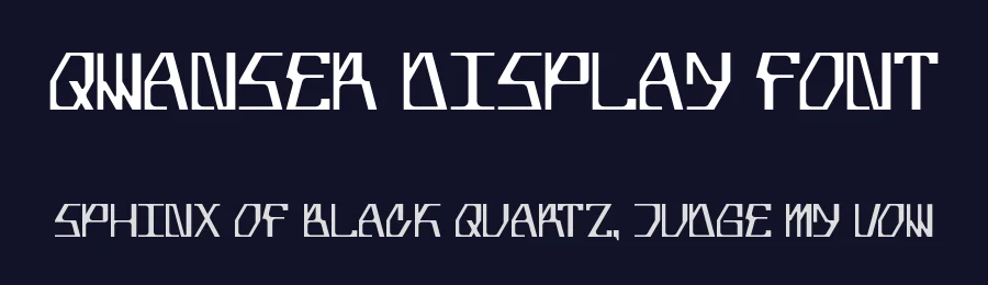 Qwanser Display Font by ⊹apokalips──labs — Display Font — thumbnail 2