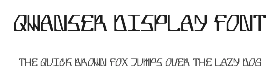 Qwanser Display Font by ⊹apokalips──labs — Display Font