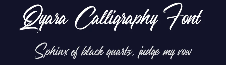 Qyara Calligraphy Font by NUGS — Script Handwritten Font — thumbnail 2