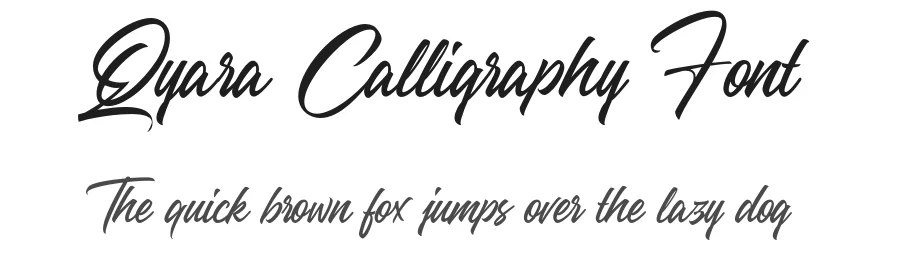 Qyara Calligraphy Font by NUGS — Script Handwritten Font
