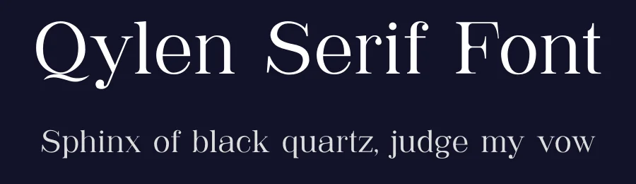 Qylen Serif Font by Hermawan — Serif Font — thumbnail 2