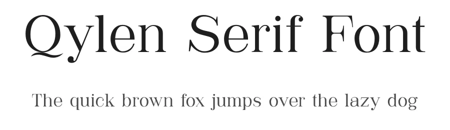 Qylen Serif Font by Hermawan β Serif Font