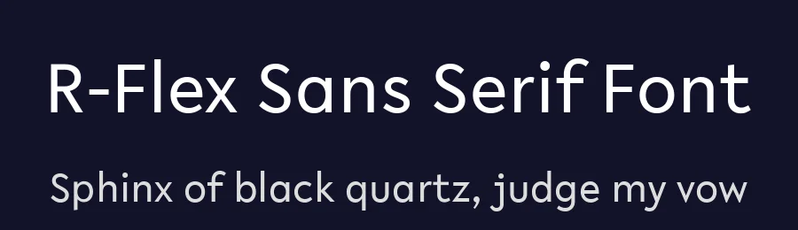 R-Flex Sans Serif Font by vikers — Sans Serif Font — thumbnail 2