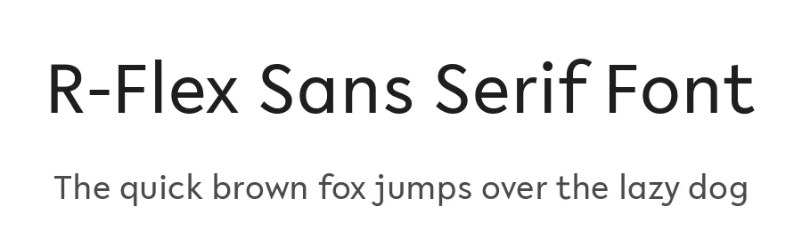 R-Flex Sans Serif Font by vikers — Sans Serif Font