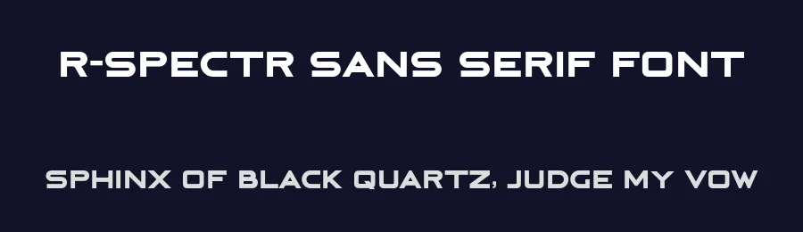 R-Spectr Sans Serif Font by Zach Tyler — Sans Serif Font — thumbnail 2