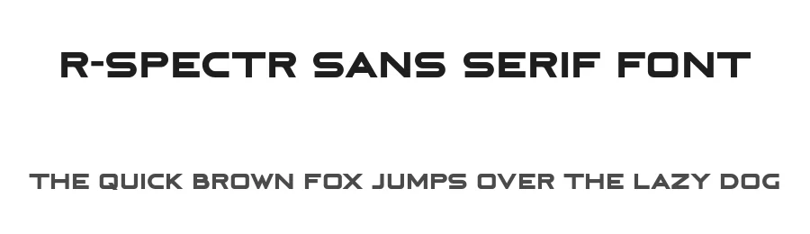 R-Spectr Sans Serif Font by Zach Tyler — Sans Serif Font