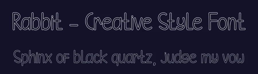 Rabbit – Creative Style Font by andikastudio — Display Font — thumbnail 2