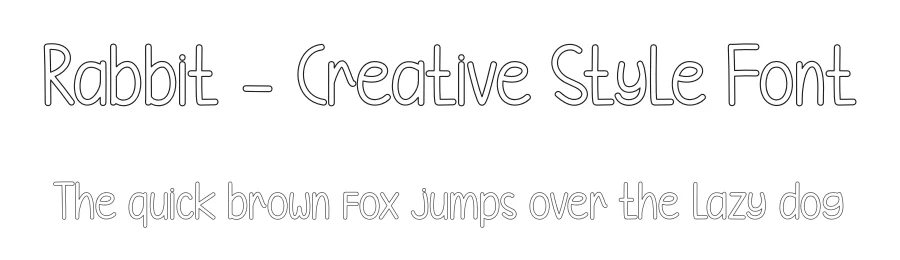 Rabbit – Creative Style Font by andikastudio — Display Font