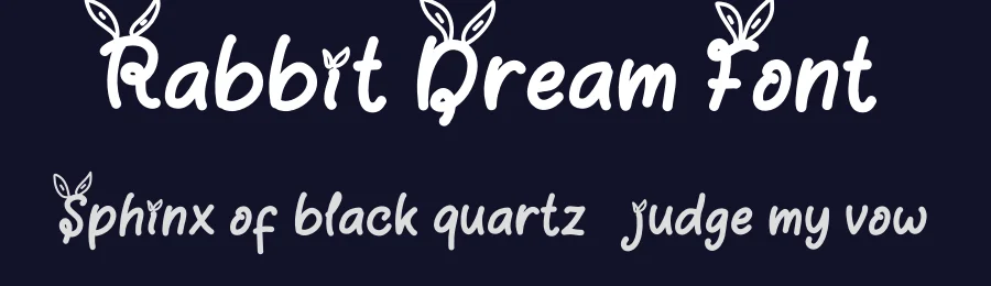 Rabbit Dream Font by Yoga Letter — Display Font — thumbnail 2