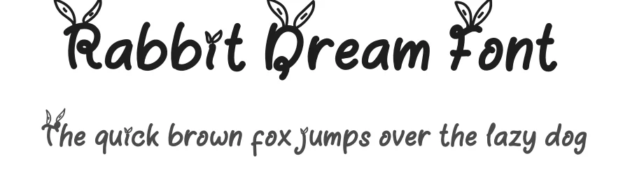 Rabbit Dream Font by Yoga Letter — Display Font