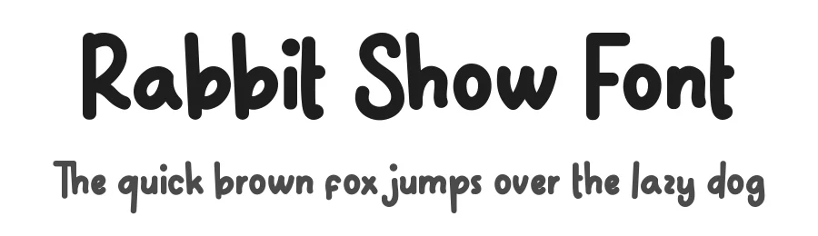 Rabbit Show Font by noahtype — Script Handwritten Font