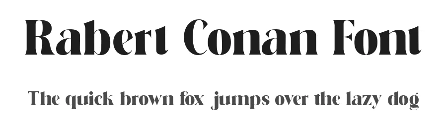 Rabert Conan Font by Muksal Creative — Serif Font