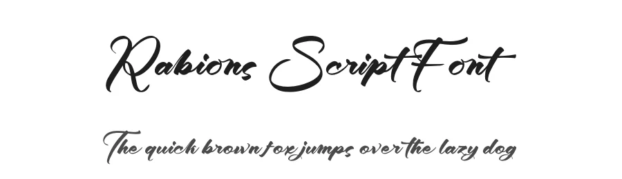 Rabions Script Font by Operatype.Co — Script Handwritten Font