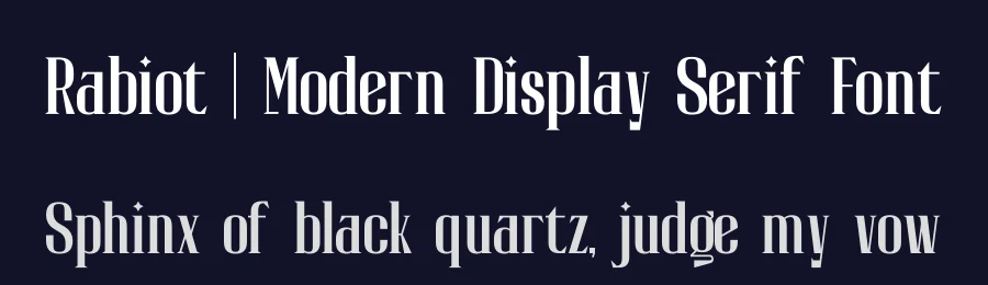 Rabiot | Modern Display Serif Font by Gracetypestudio — Display Font — thumbnail 2