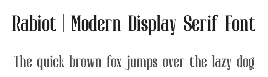 Rabiot | Modern Display Serif Font by Gracetypestudio — Display Font